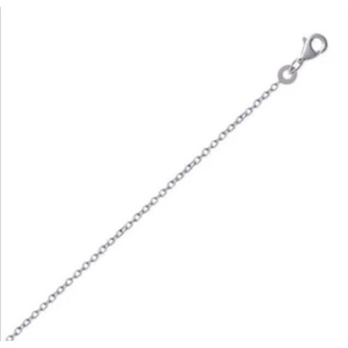 Chaîne 38cm Maille Forçat Diamantée Argent Massif 925/000 - Bijouxia - Chaîne - Argenté - Mixte