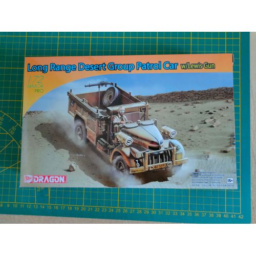 Maquette Dragon 1/72 : Long Range Desert Grouppatrol Car W/Lewis Gun-Dragon