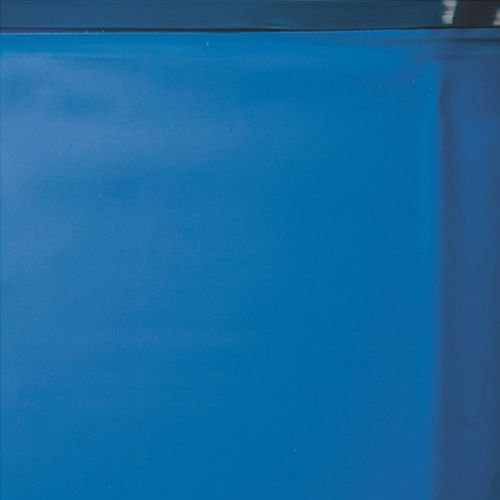 Liner bleu uni overlap 75/100 - piscine hors sol gre 7,30 x 3,75m x h. 1,20m