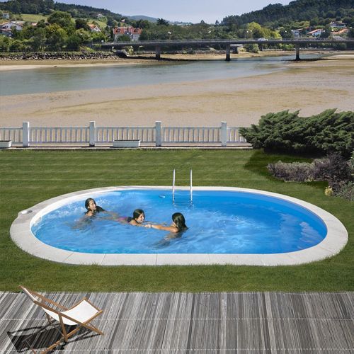 Kit piscine enterrée sumatra acier ovale 700 x 320 x h120 cm