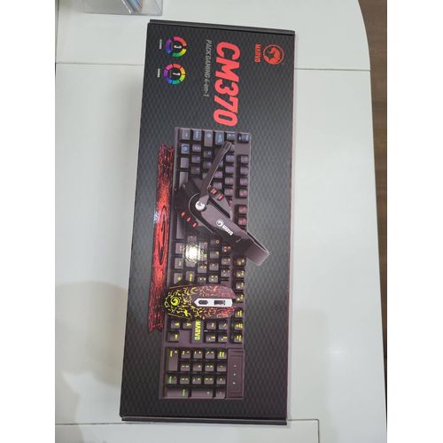 Lot clavier + souris + casque filaire Marvo