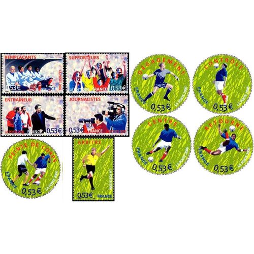 France 2006, Très Belle Série Complète Neuve** Luxe Timbres Yvert 3906 À 3915 Coupe Du Monde De Football En Allemagne.