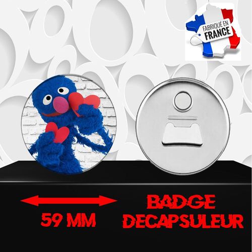 Magnet Décoratif Décapsuleur Aimanté 59 Mm Sesame Street 1 Rue Sésame 626