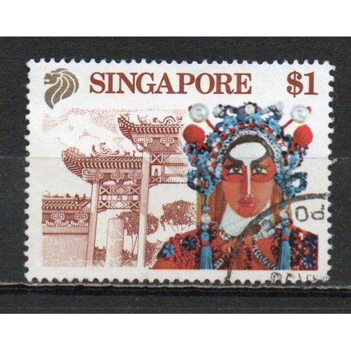 Timbre-Poste De Singapour