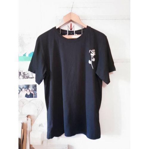 Tee-Shirt Noir Imprimé Coloré 48 Shein.