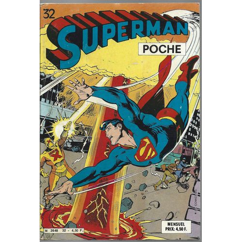 Superman Poche # 32 ( Avril 1980 ) : " Cauchemar Nucléaire " ( Superman / Supergirl / Le Fabuleux Monde De Krypton )