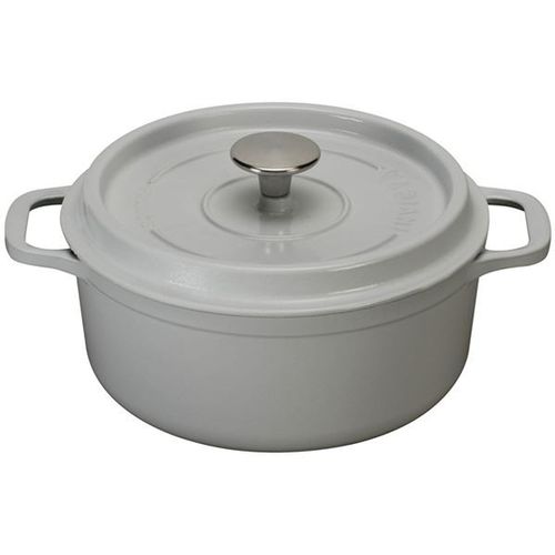 Invicta - Cocotte Ronde En Fonte Émaillée 20cm Gris 402202