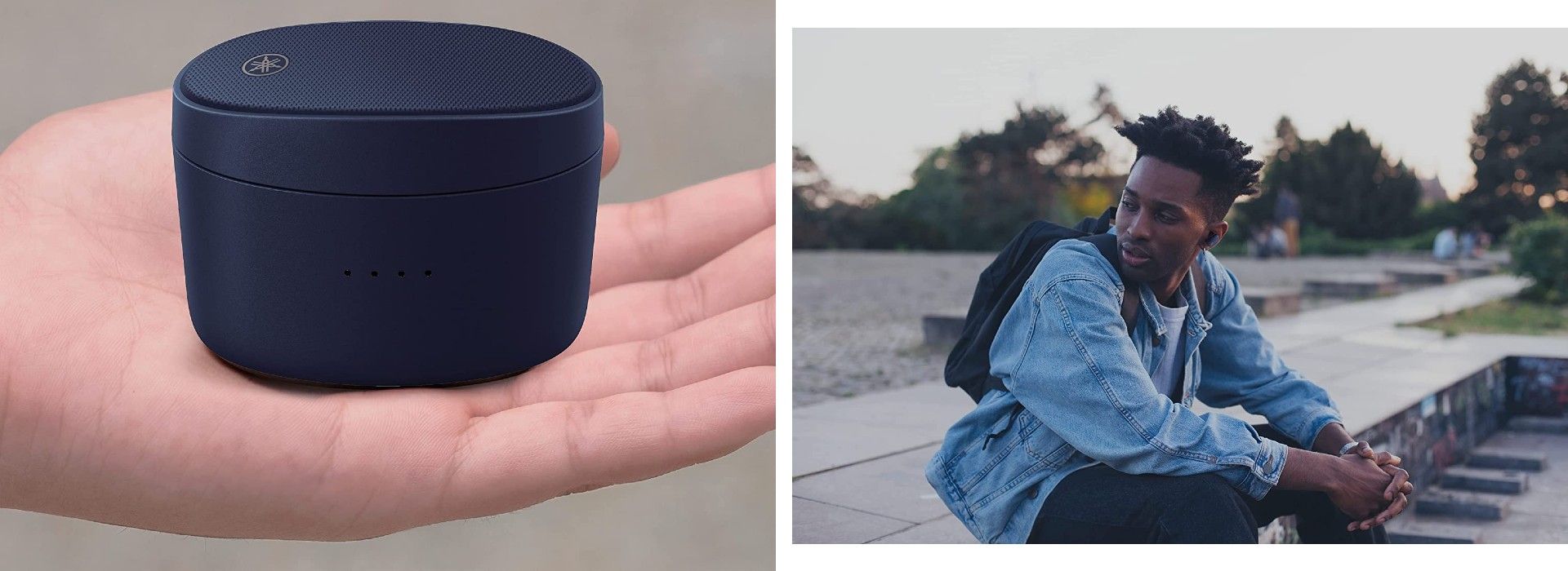 Yamaha TW-E5B �couteurs true wireless Bleu image 1 | Rakuten