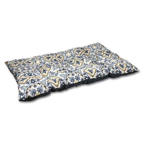 Matelas Bombé Pour Chien - Polyester Catania Gris Beige 70 X 110 Cm