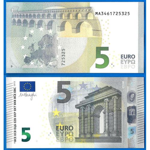 Portugal 5 Euro 2013 Neuf Prefixe Ma Serie M005 C3 Signature Draghi Billet