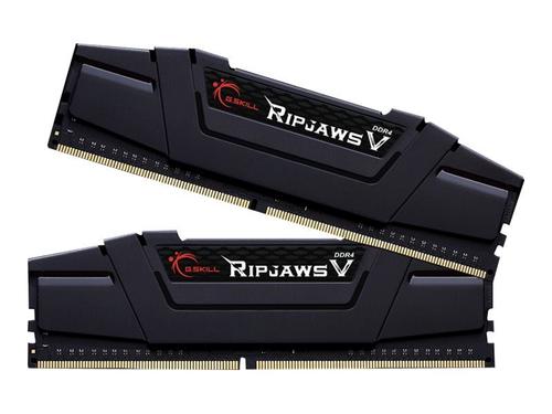 G.Skill Ripjaws V - DDR4 - kit - 32 Go: 2 x 16 Go - DIMM 288 broches - 1600 MHz / PC4-25600 - CL16 - 1.35 V - mémoire sans tampon - non ECC - noir classique