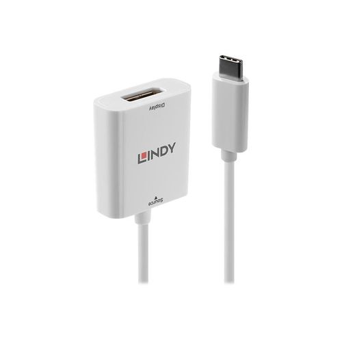 Lindy - Adaptateur vidéo externe - USB-C 3.1 - DisplayPort - blanc