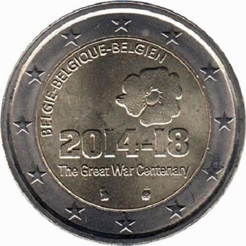 Pièce De 2 Euros Commemorative Belgique 2014 Centenaire Guerre 14/18