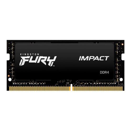 Kingston FURY Impact - DDR4 - kit - 64 Go: 2 x 32 Go - SO DIMM 260 broches - 3200 MHz / PC4-25600 - CL20 - 1.2 V - mémoire sans tampon - non ECC - noir