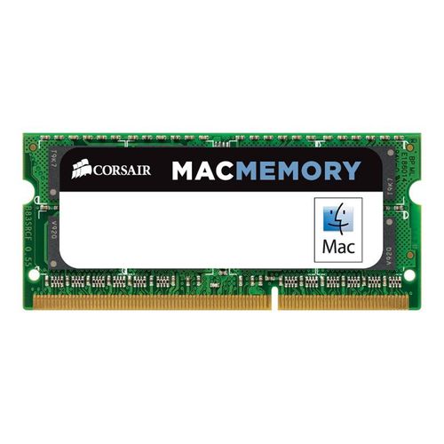 CORSAIR Mac Memory - DDR3 - module - 4 Go - SO DIMM 204 broches - 1333 MHz / PC3-10666 - CL9 - 1.5 V - mémoire sans tampon - non ECC