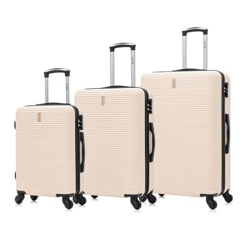 Celims France - Set Valise 3 Pièces | Lot de Valise | ABS | Beige