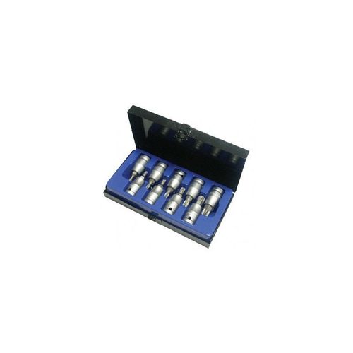 Coffret 9 Douilles, Torx Male, Carre 1/2