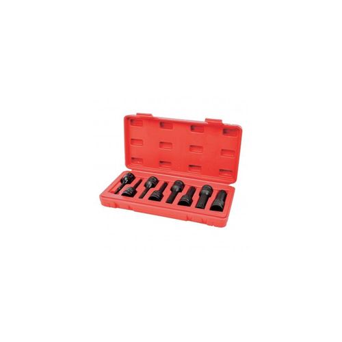 Coffret 8 Douilles A Choc Xzn Carre 1/2