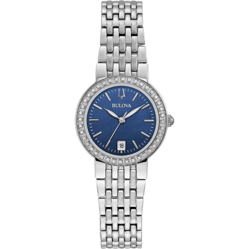 Montre Seul Le Temps Femme Bulova Classic Lady Diamond Informel Cod. 96r240