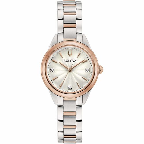 Montre Seul Le Temps Femme Bulova Sutton Trendy Cod. 98p200 Bulova
