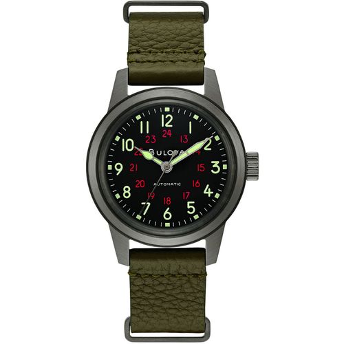 Montre Seul Le Temps Homme Bulova Military Vintage Informel Cod. 98a255