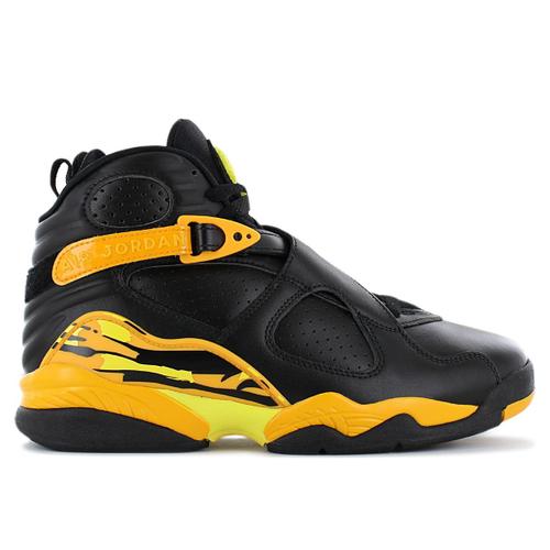 Air Jordan 8 Retro Basketball Baskets Sneakers Chaussures Noirsjaune Ci1236s007