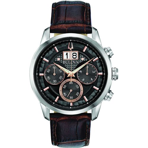 Montres Multifonction Montre Multifonction Homme Bulova Sutton Élégant Cod. 96b311 Bulova 96b311