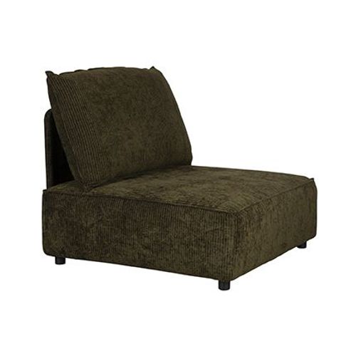 Fauteuil 100x99x87 Cm En Tissu Vert Foncé - Hunter
