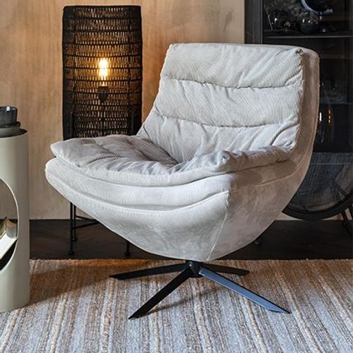 Fauteuil 81x69x82 Cm En Tissu Beige - Vince