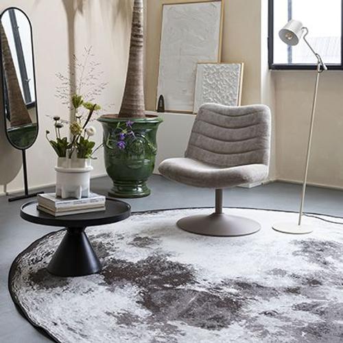 Tapis D'extérieur Rond 280 Cm Gris - Moon