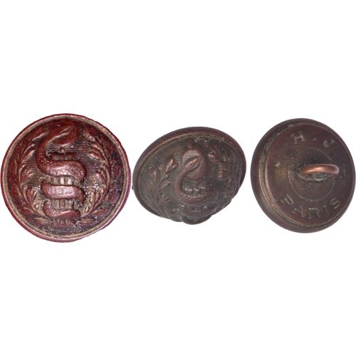 Bouton D'uniforme - Faisceau Et Serpent - H J Paris - 10-070