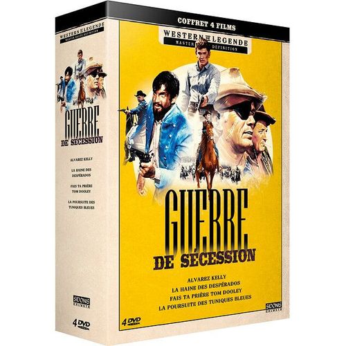 Guerre De Sécession - Coffret : Alvarez Kelly + La Haine Des Desperados + Fais Ta Prière Tom Dooley + La Poursuite Des Tuniques Bleues - Édition Limitée