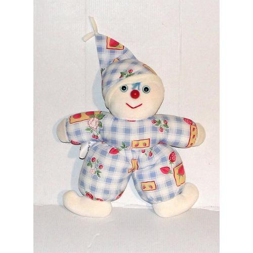 Doudou Clown Musical Le Petit Ours Peluche Vintage Cdj