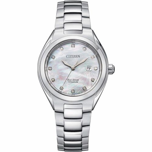 Montres Seul Le Temps Montre Seul Le Temps Femme Citizen Super Titanio Offre Trendy Cod. Ew2611-87y Citizen Ew2611-87y