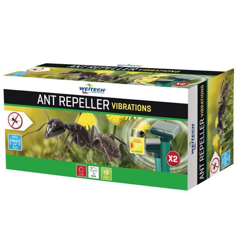 Weitech Répulsif À Fourmis À Ultrasons Surface 2x400m² Vibrations