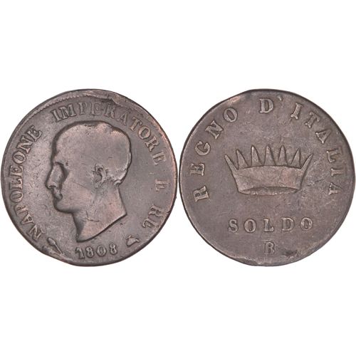 Italie - 1808 - Soldo - Bologne (B) - Napoleone Imperatore E Re - 10-074