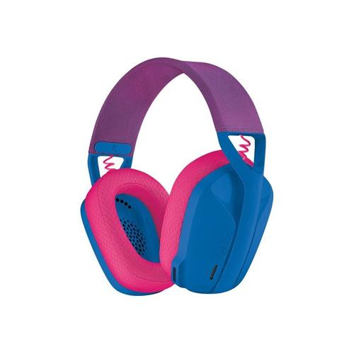 Logitech Lightspeed G435 - Micro-casque - circum-aural - fréquence/Bluetooth radio de 2,4 GHz - sans fil - bleu - Certifié Discord