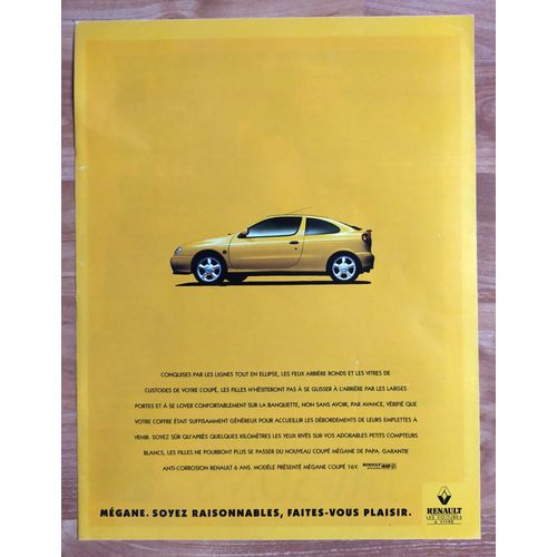 Publicité Papier - Voiture Renault Mégane De 1995