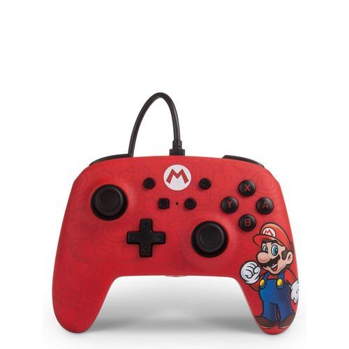 Manette Powera Filaire Mario Rouge Pour Nintendo Switch