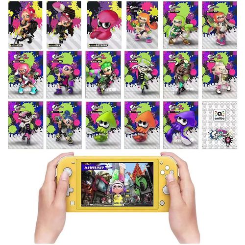 Amiibo Mini Cartes Nfc Pour Splatoon 3, Splatoon Série 1-3 Compatible Con Nintendo Switch/Switch Oled/Switch Lite/Wii U/New 3ds - Lot De 17