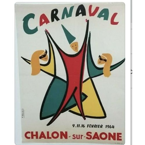 Affiche Chalon Saone 1964