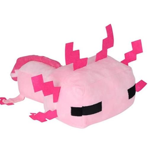 Animal en peluche GENERIQUE Peluche Axolotl Minecraft Jouets Frusde doux Animaux  Peluche Oreiller 20cm - Bleu Foncé