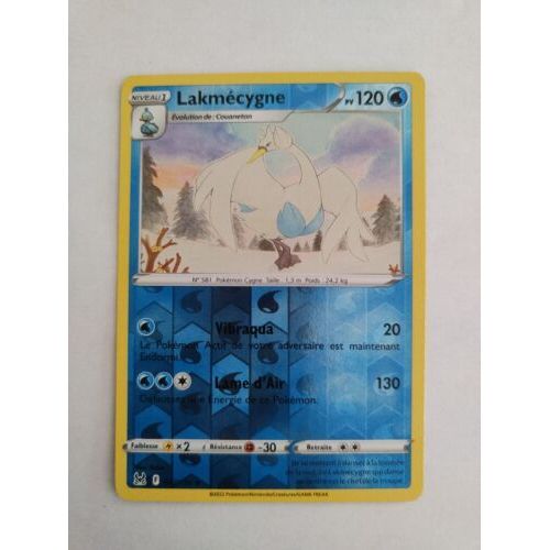 Carte Pokemon / Origine Perdu / Lakmecygne 120pv / Reverse 047 - 196