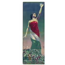 Affiche Dondena Vin Italie Turin