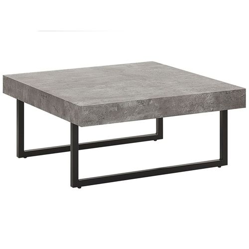 Table Basse Avec Effet Béton Et Pieds Noirs Deluz