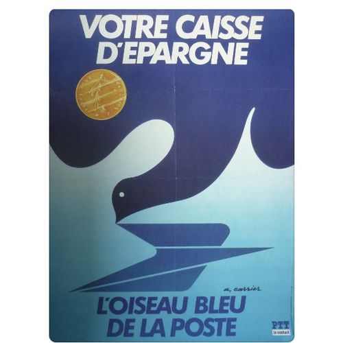Affiche Oiseau Bleu