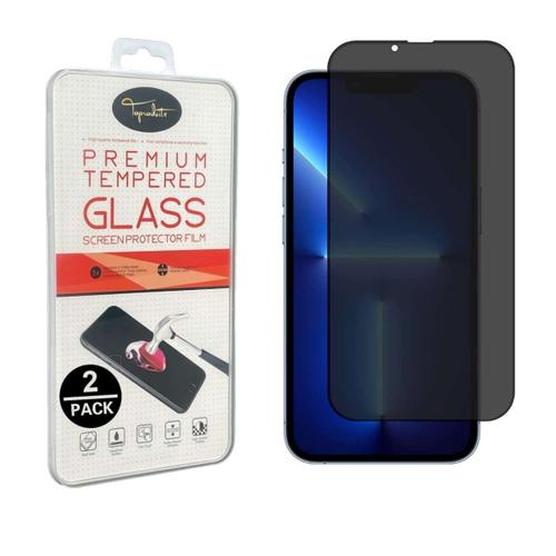 [2pack] Film De Protection En Verre Trempé Anti Espion Pour Iphone 14 [Toproduits®]