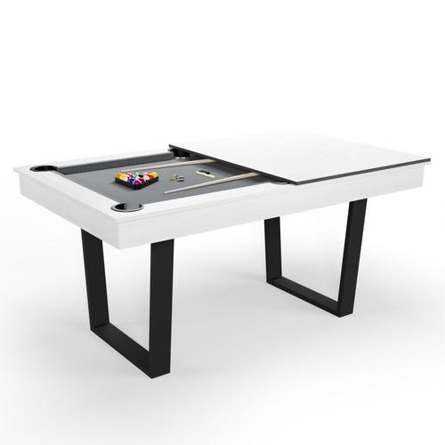 Billard Am?ricain Convertible en Table ? manger 4/6 personnes 185 x 104 x 82 Cm - Horizon