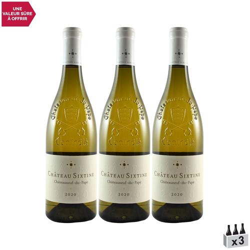 Château Sixtine Châteauneuf-Du-Pape Blanc 2020 X3