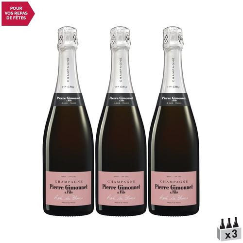 Champagne Pierre Gimonnet Et Fils Champagne Premier Cru Rosé De Blancs Brut Rosé X3